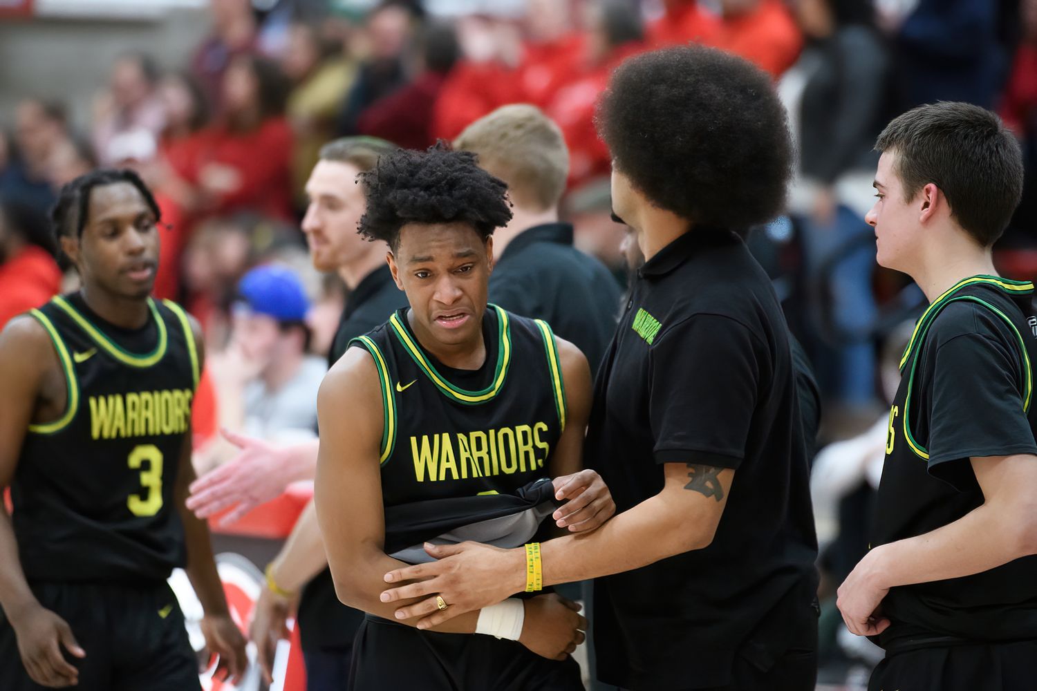 1 Lincoln vs Cleveland boys basketball 6A Oregon second round March 4 2023 Ken Waz 66